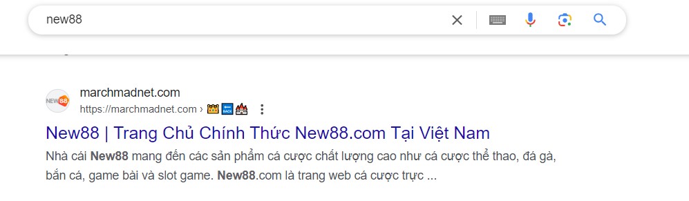 Truy cập vào trang web chính thức của New88